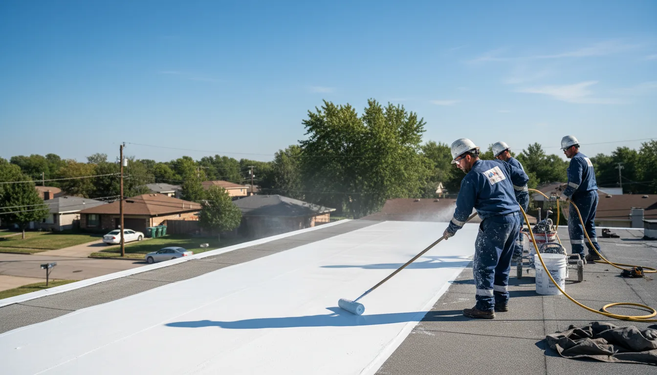Commercial roof coating in Lewistown, OH near me